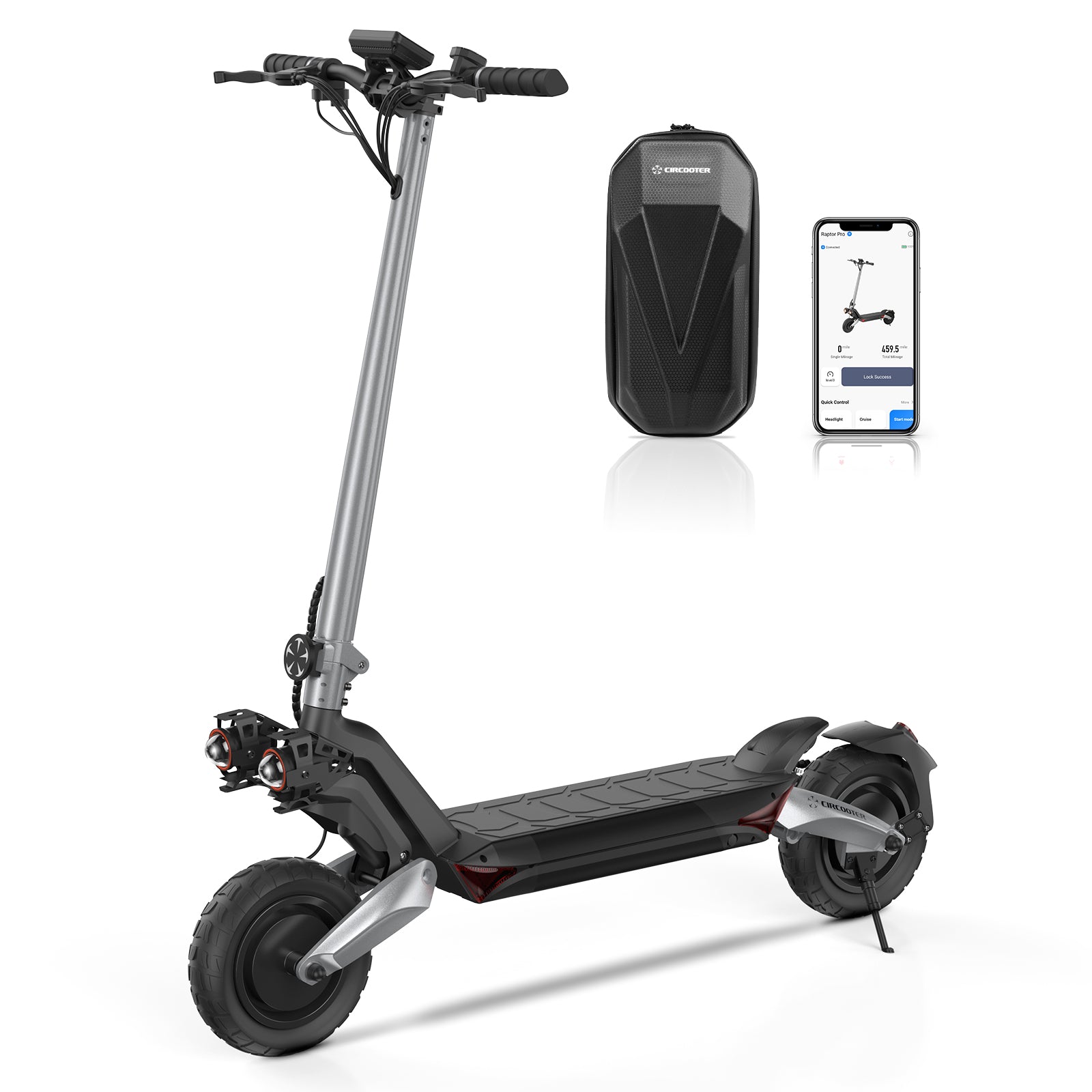 Circooter Raptor Pro Off-Road E-Scooter - 1600W Dual Motor