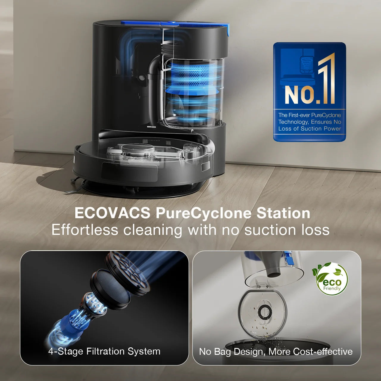 ECOVACS Robotics - DEEBOT N20 PRO PLUS Vacuum & Mop Robot