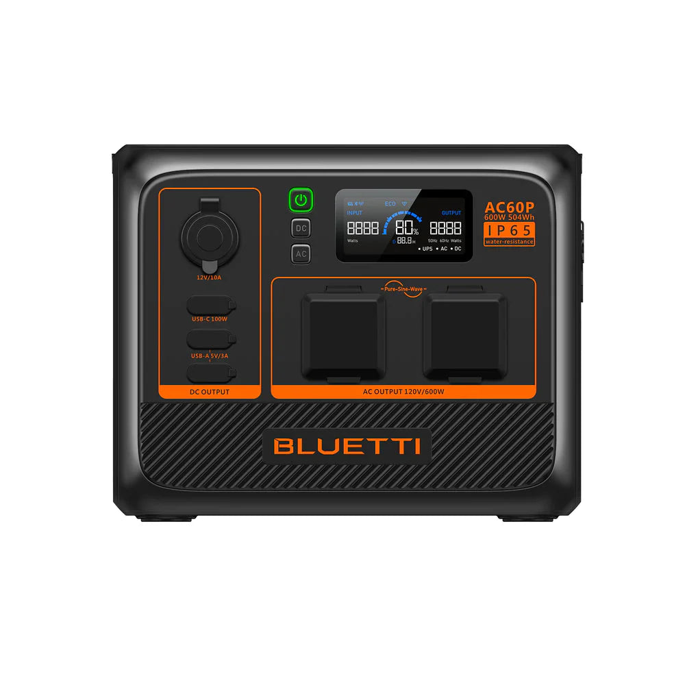BLUETTI AC60P Portable Power Station | 600W 403/504Wh