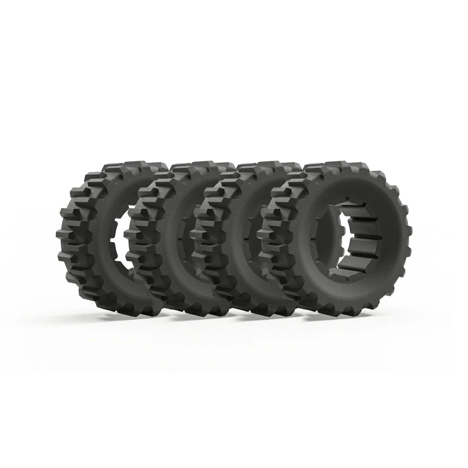 2 Pairs of Wide Wheels|For 80% Slope