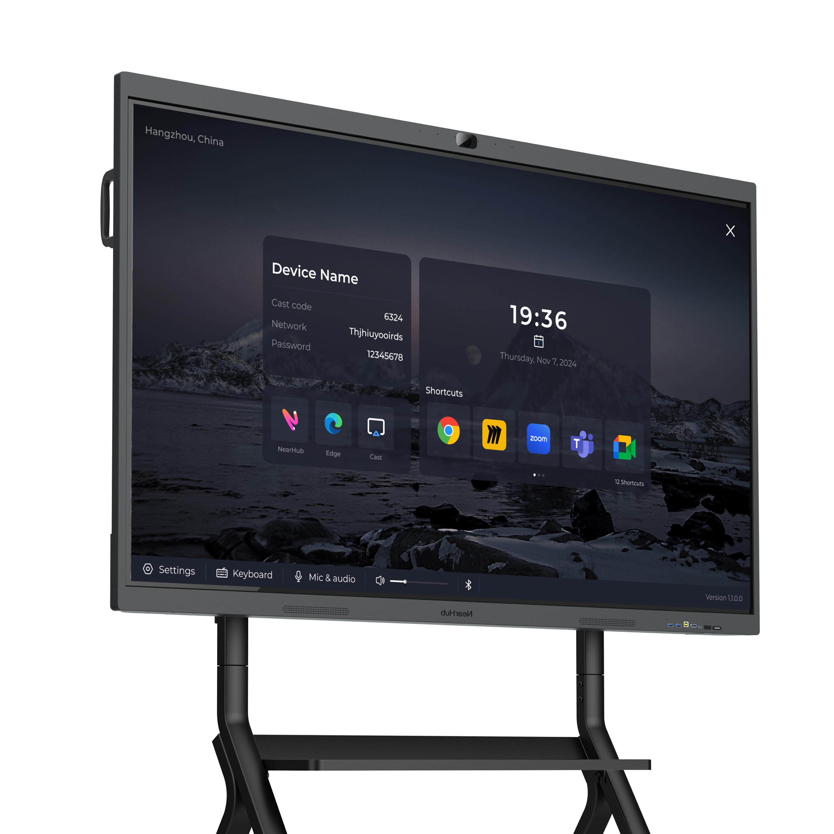 NearHub S75 Pro 75" UHD 4K Interactive Whiteboard Monitor with Windows OS