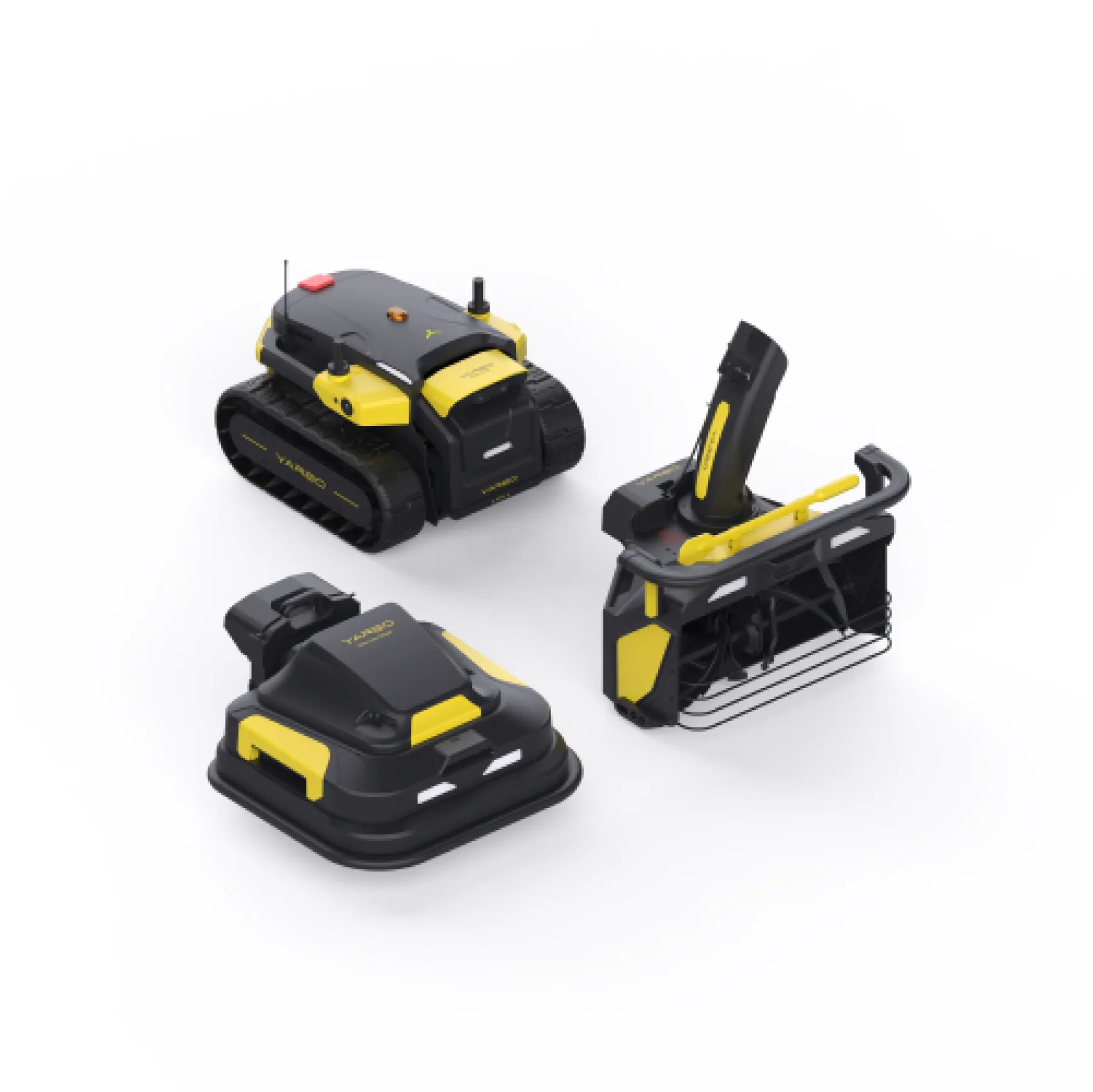 Yarbo Core + Snow Blower + Lawn Mower