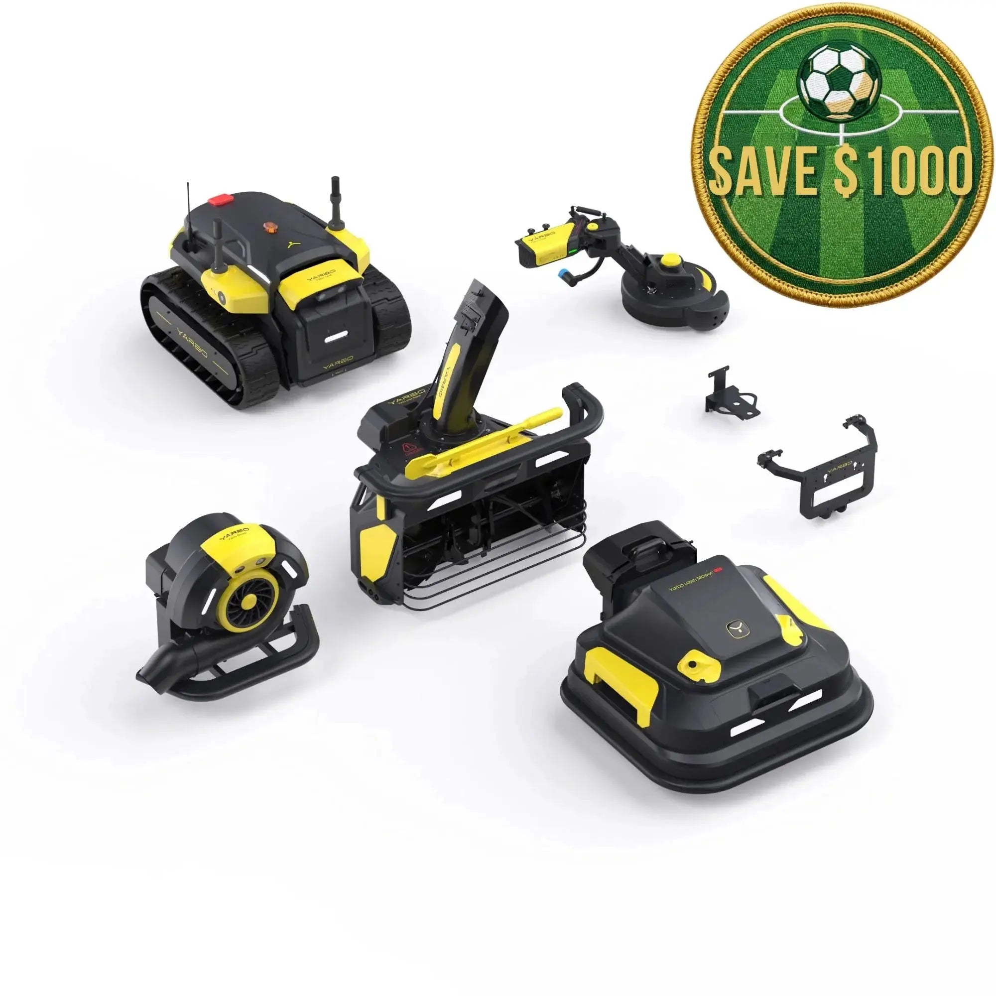 Yarbo New 4-in-1 Bundle | Lawn Mower Pro + Snow Blower + Blower + Trimmer Package