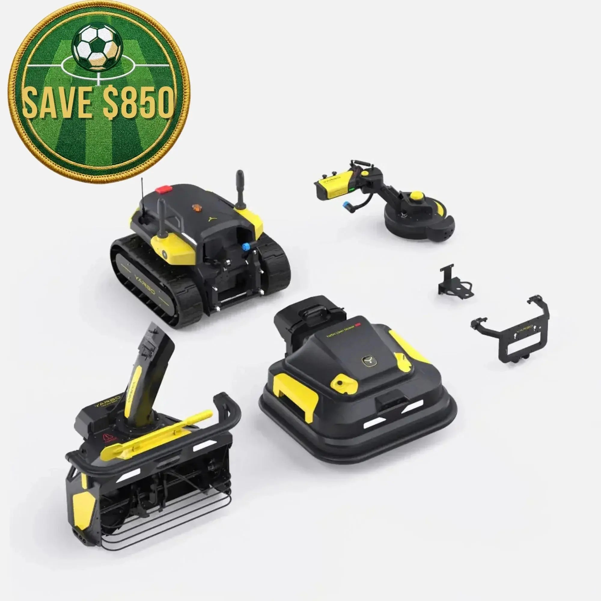 Yarbo Lawn Mower Pro + Snow Blower + Trimmer Robot