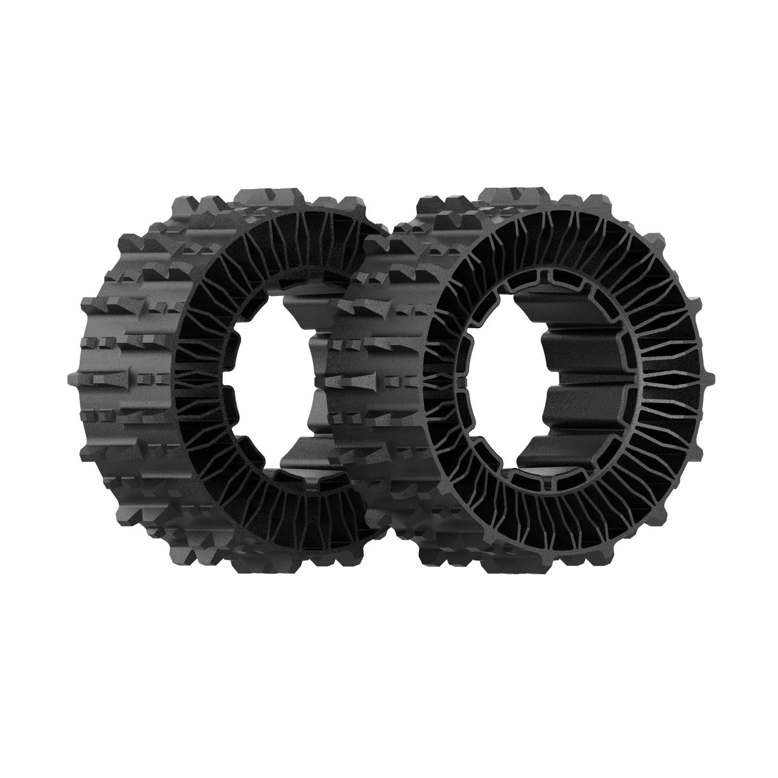 Pair of Deformable Tires|100% (45°) Slope Capacity