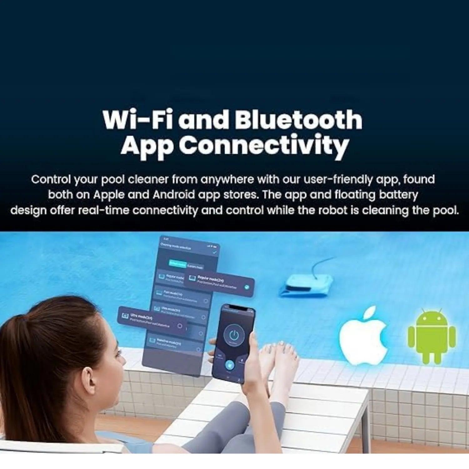 Poolmate Hydro 4 Cordless Robotic Pool Cleaner Battery Mode