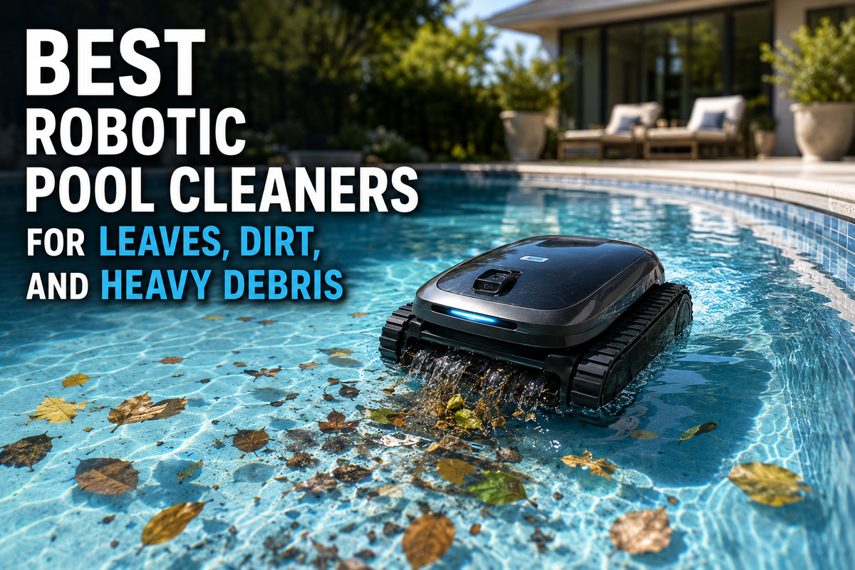 Best robotic pool cleaners for leaves dirt and heavy debris