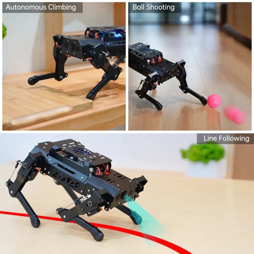 Hiwonder PuppyPi Quadruped Robot with AI Vision Powered by Raspberry Pi 5 ROS Open Source Robot Dog (Standard Kit/ with Raspberry Pi 5 8GB)