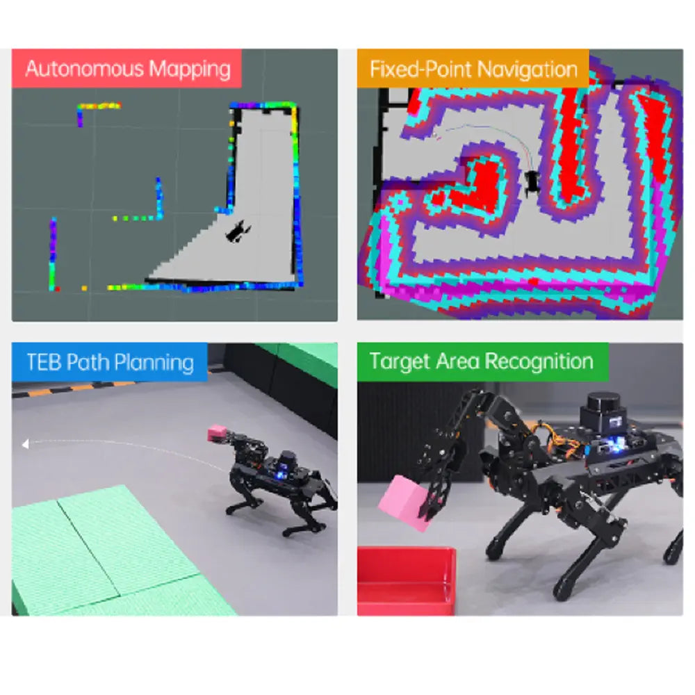 Hiwonder PuppyPi Pro Quadruped Robot with AI Vision Powered by Raspberry Pi ROS Open Source Robot Dog (Ultimate kit with Raspberry Pi 4B 4GB)