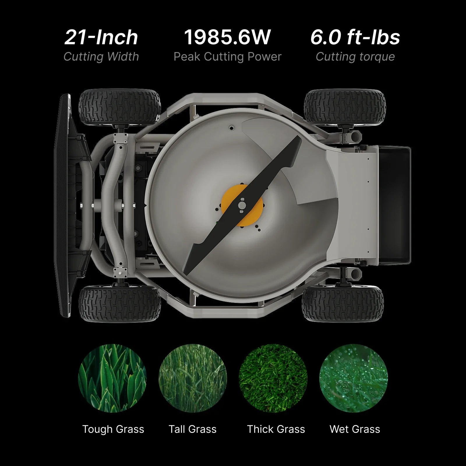 Mowrator S1 21" Leaf & Lawn 4WD 85% Slope (40°) Remote Control Mower Wide Wheel Edition