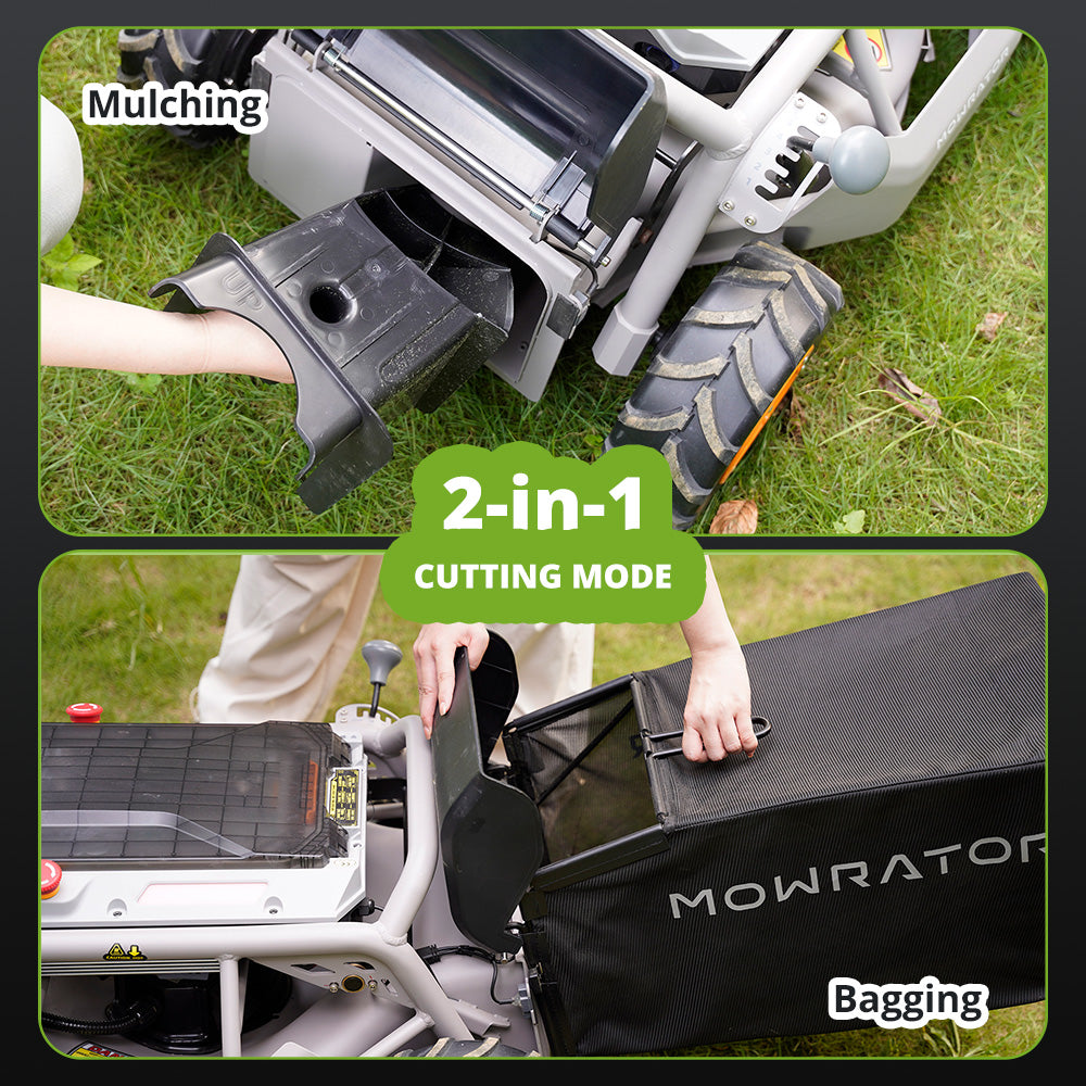 Mowrator S1 21" Leaf & Lawn 4WD 85% Slope (40°) Remote Control Mower Wide Wheel Edition