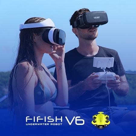 QYSea Fifish V6 Underwater Robot ROV with VR Goggles