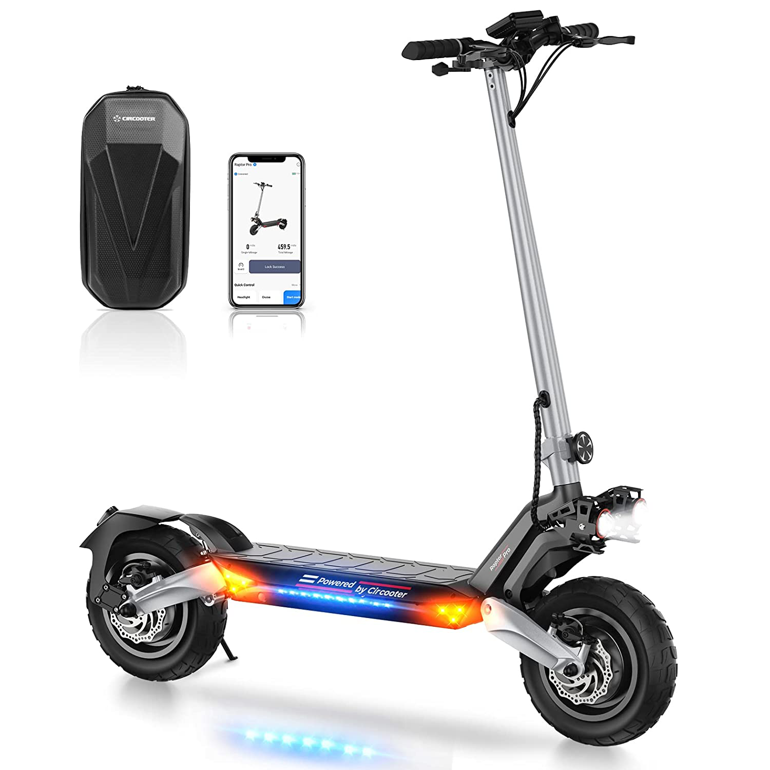 Circooter Raptor Pro Off-Road E-Scooter - 1600W Dual Motor