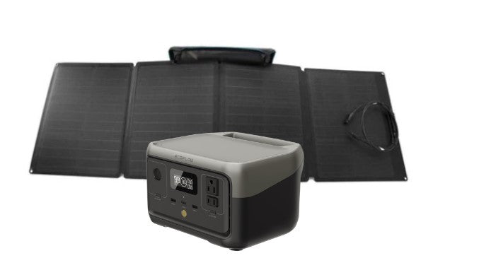 EcoFlow RIVER 2 Max w/ 160W Portable Solar Panel