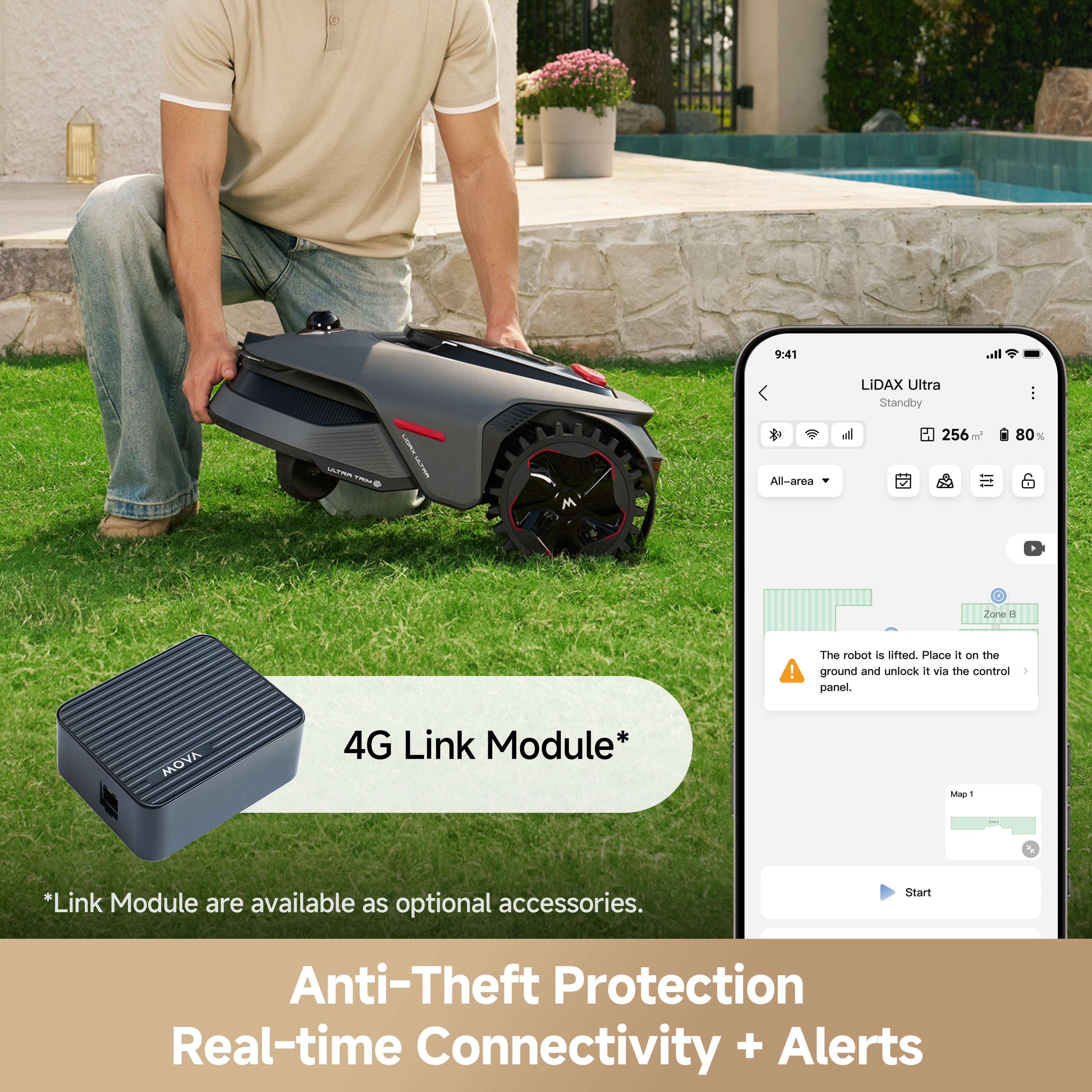 MOVA LIDAX Ultra 1000 Robotic Lawn Mower | 0.25 acre