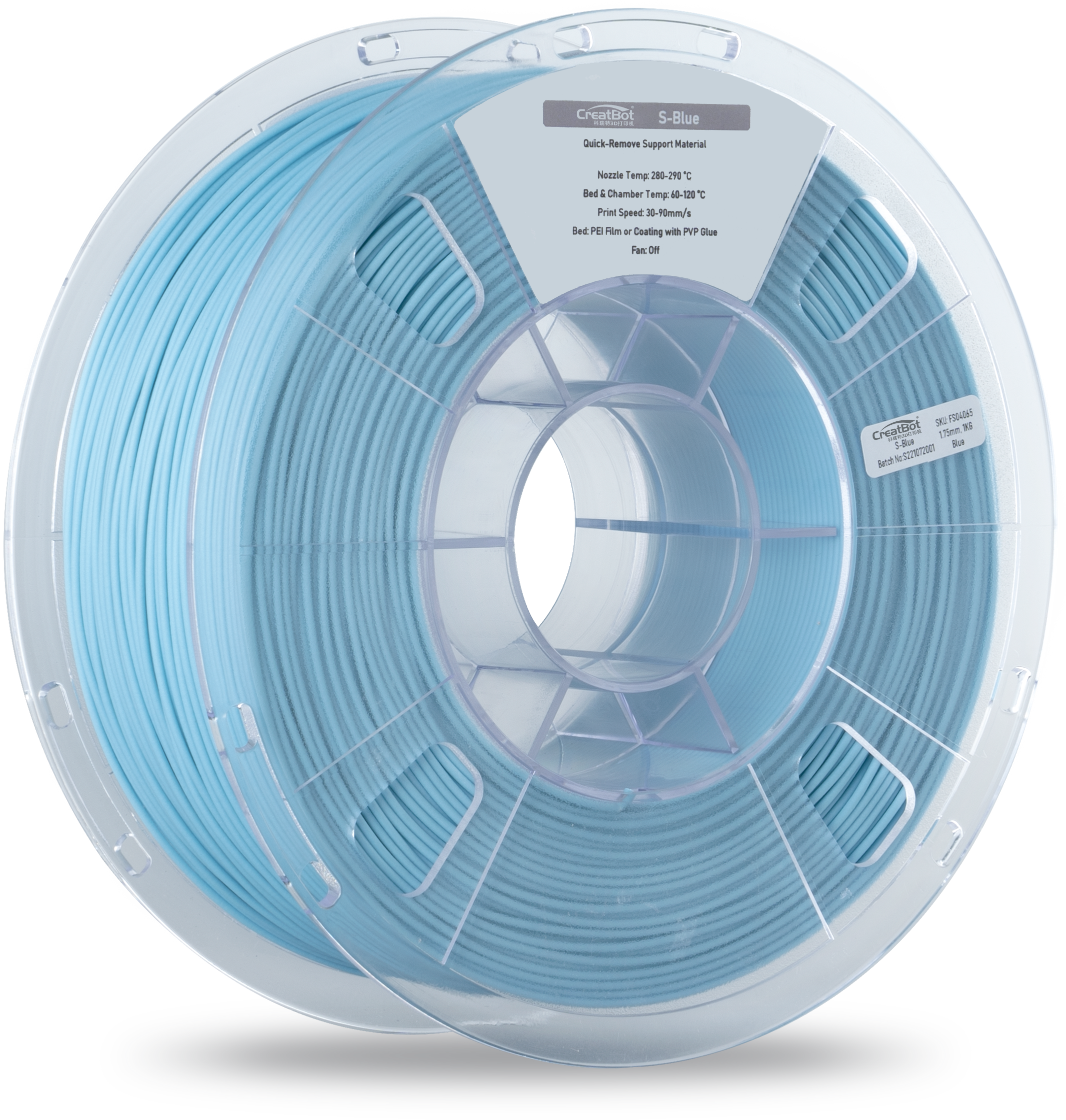 CreatBot S-Blue Quick-Remove Support 3D Printer Filament