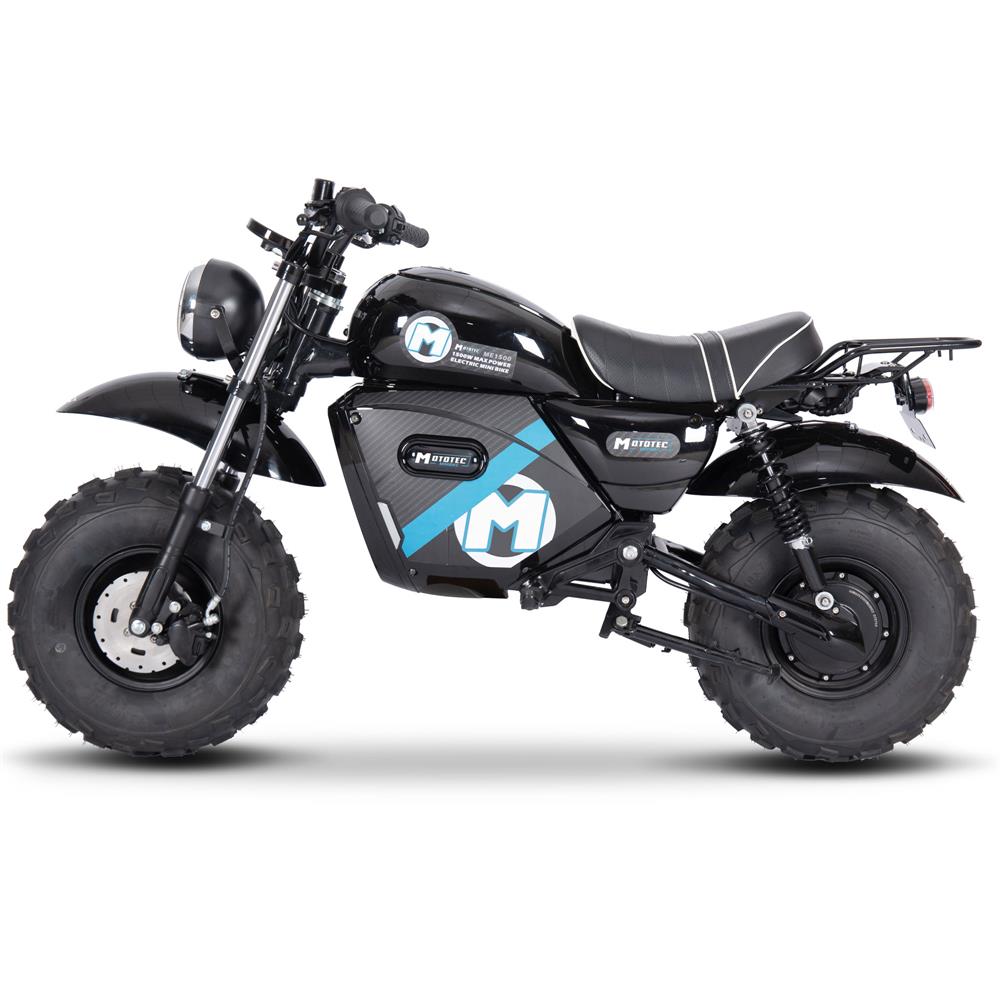 MotoTec 60V/20Ah 1500W Electric Mini Bike – Up to 32 MPH Recreational Off-Road Ride-On