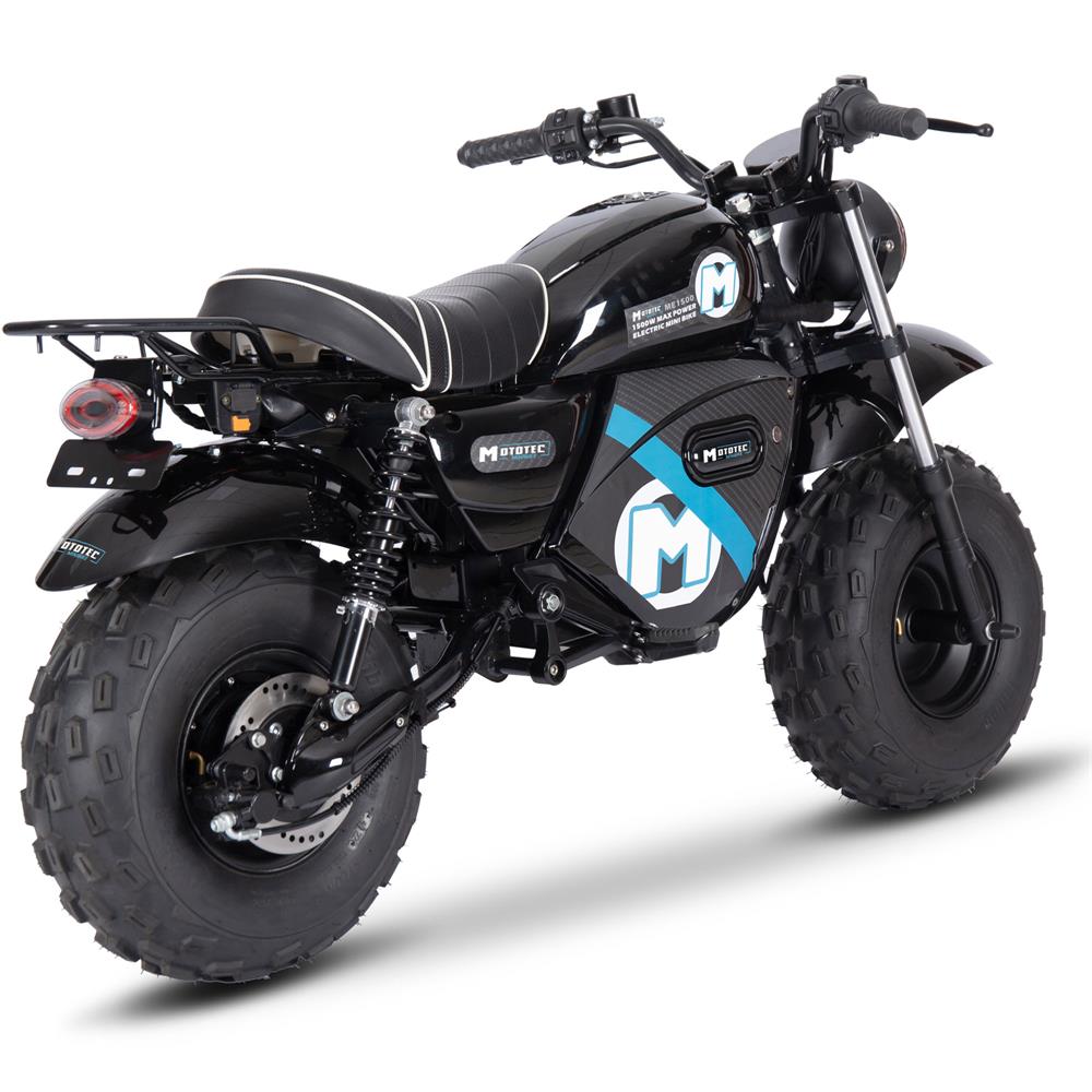 MotoTec 60V/20Ah 1500W Electric Mini Bike – Up to 32 MPH Recreational Off-Road Ride-On