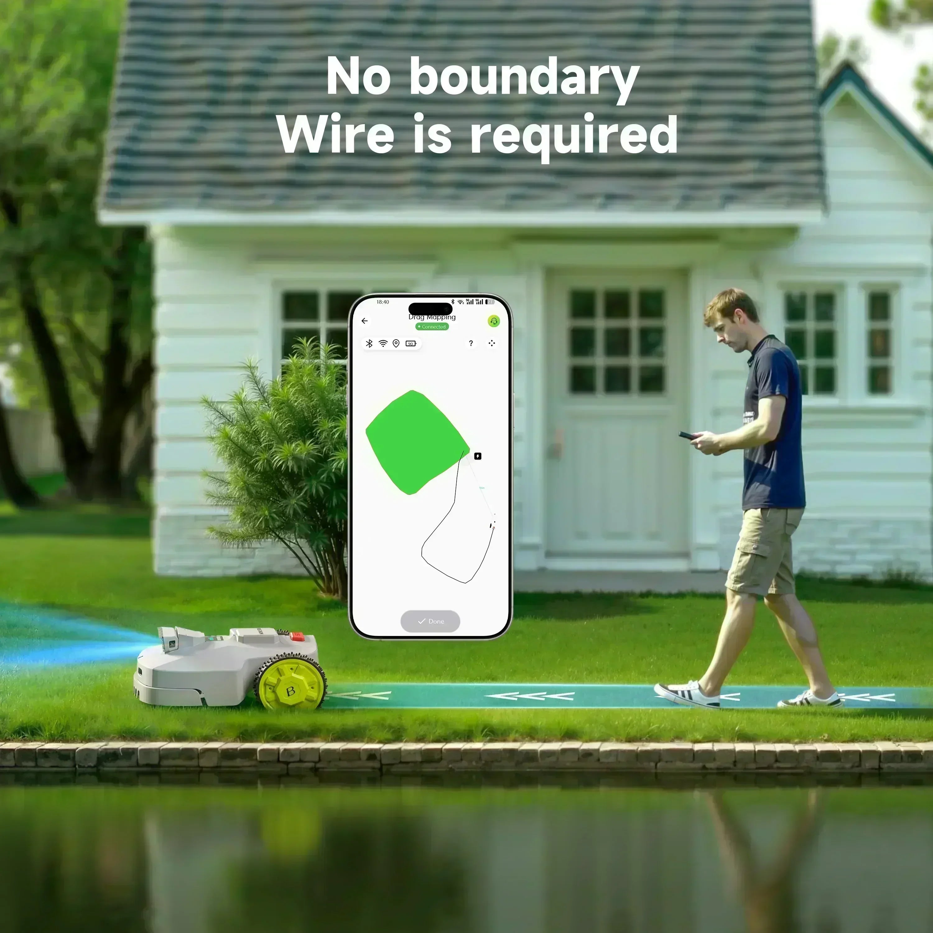 BESTMOW Robotic Lawn Mower