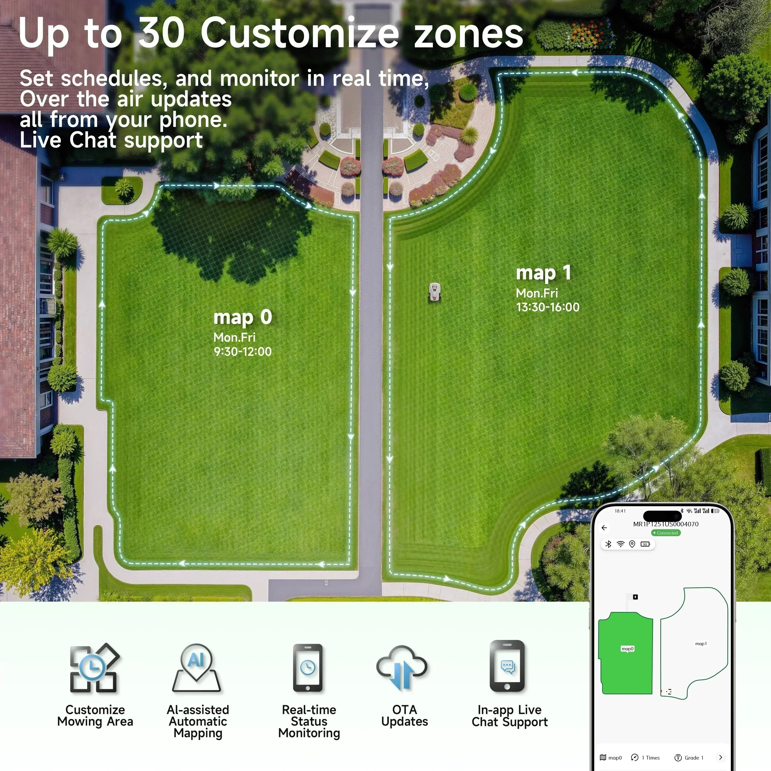 BESTMOW Robotic Lawn Mower