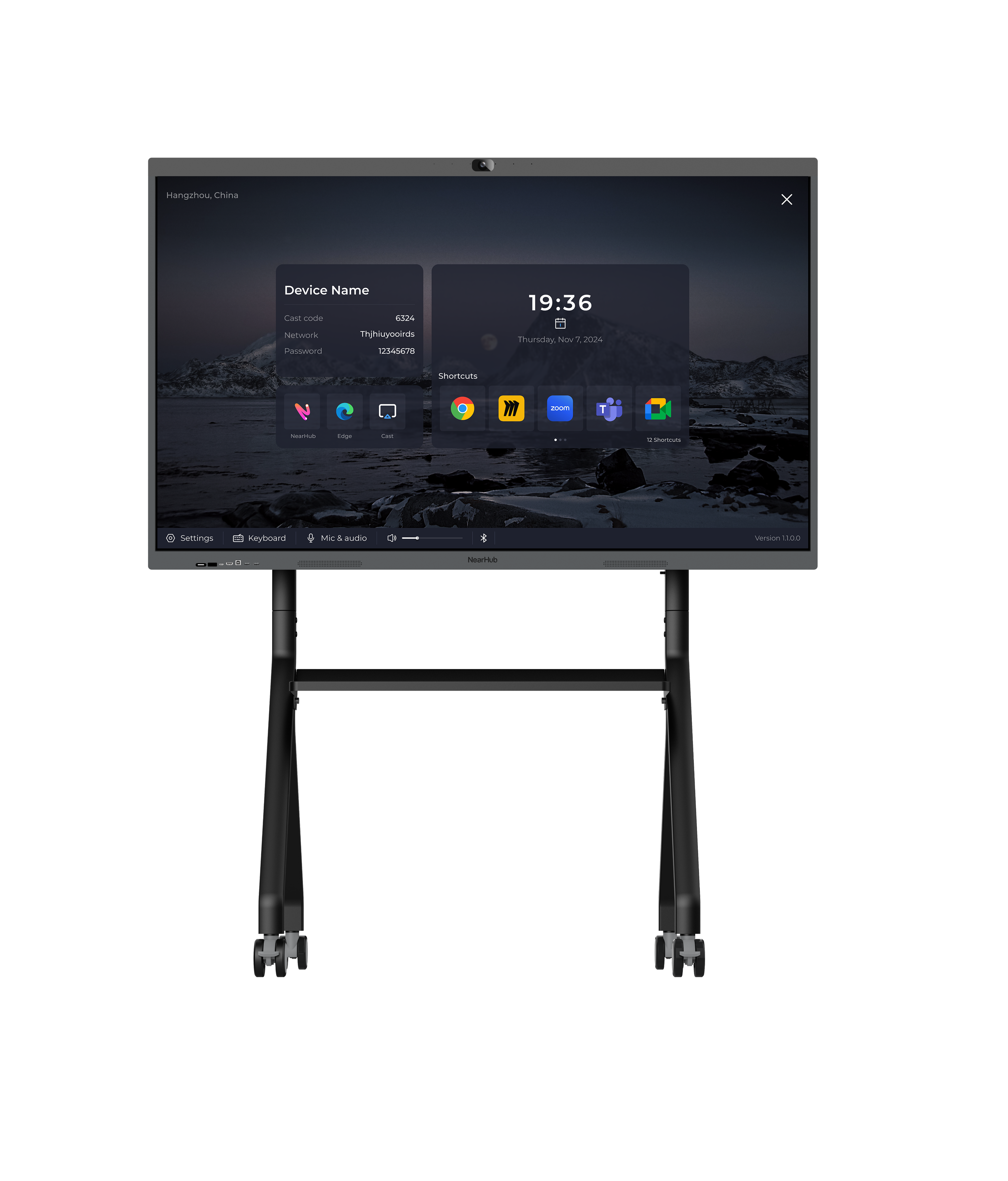 NearHub S55 Pro 55" UHD 4K Interactive Whiteboard Monitor with Windows OS