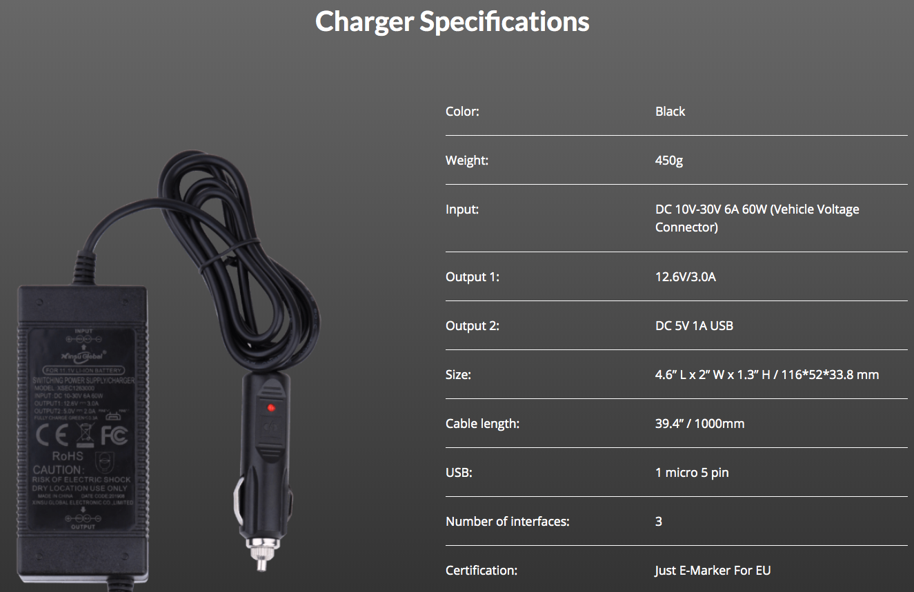 Chasing GLADIUS MINI 3 in 1 Car or Boat Charger 850009968005