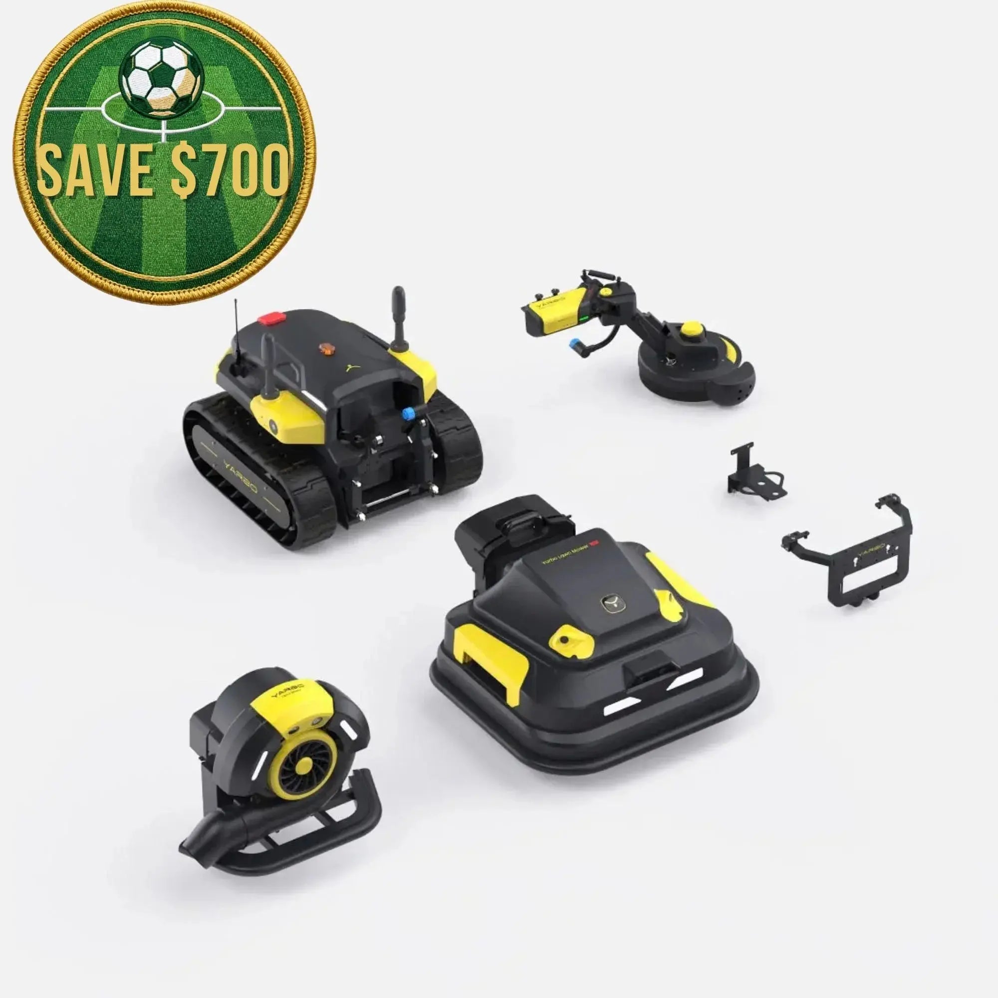 Yarbo Lawn Mower Pro + Leaf Blower + Trimmer Robot