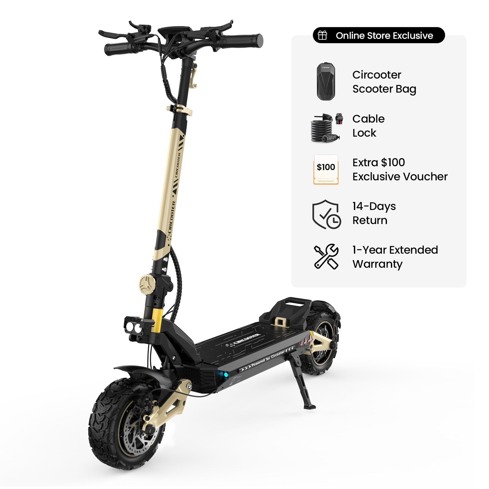Circooter Cruiser Pro All-Terrain Electric Scooter - 2400W