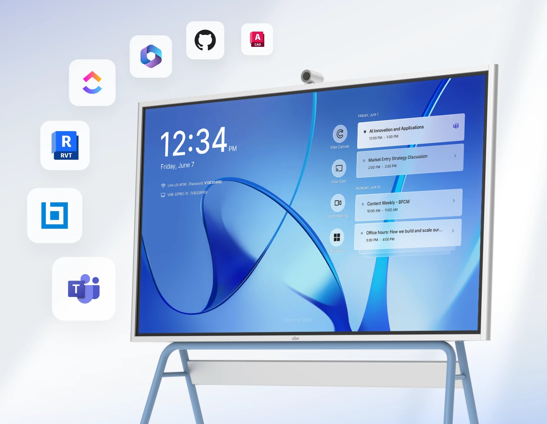 Vibe Board S1 Pro 55" | 4K UHD Smart Whiteboard