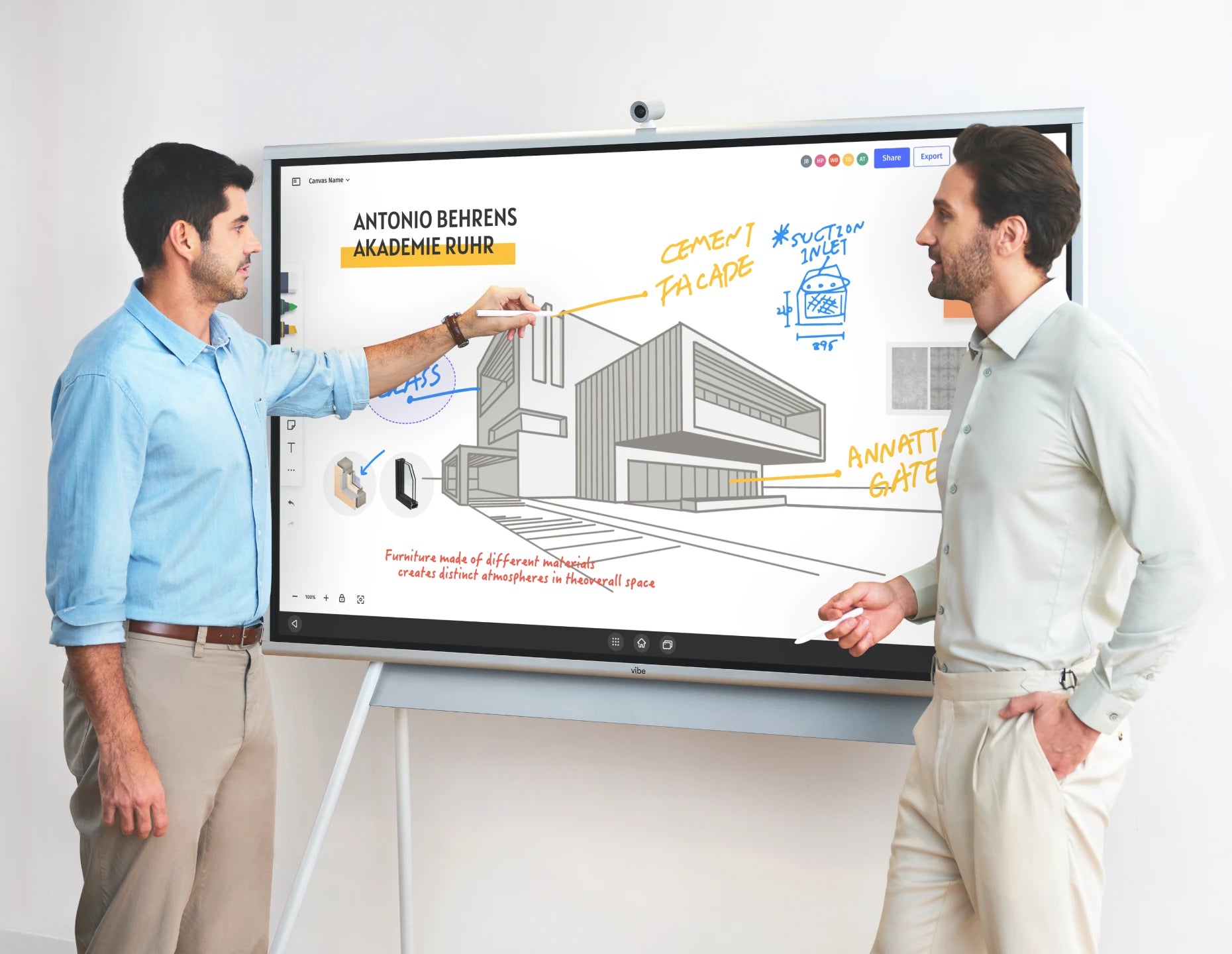 Vibe Board S1 Pro 55" | 4K UHD Smart Whiteboard
