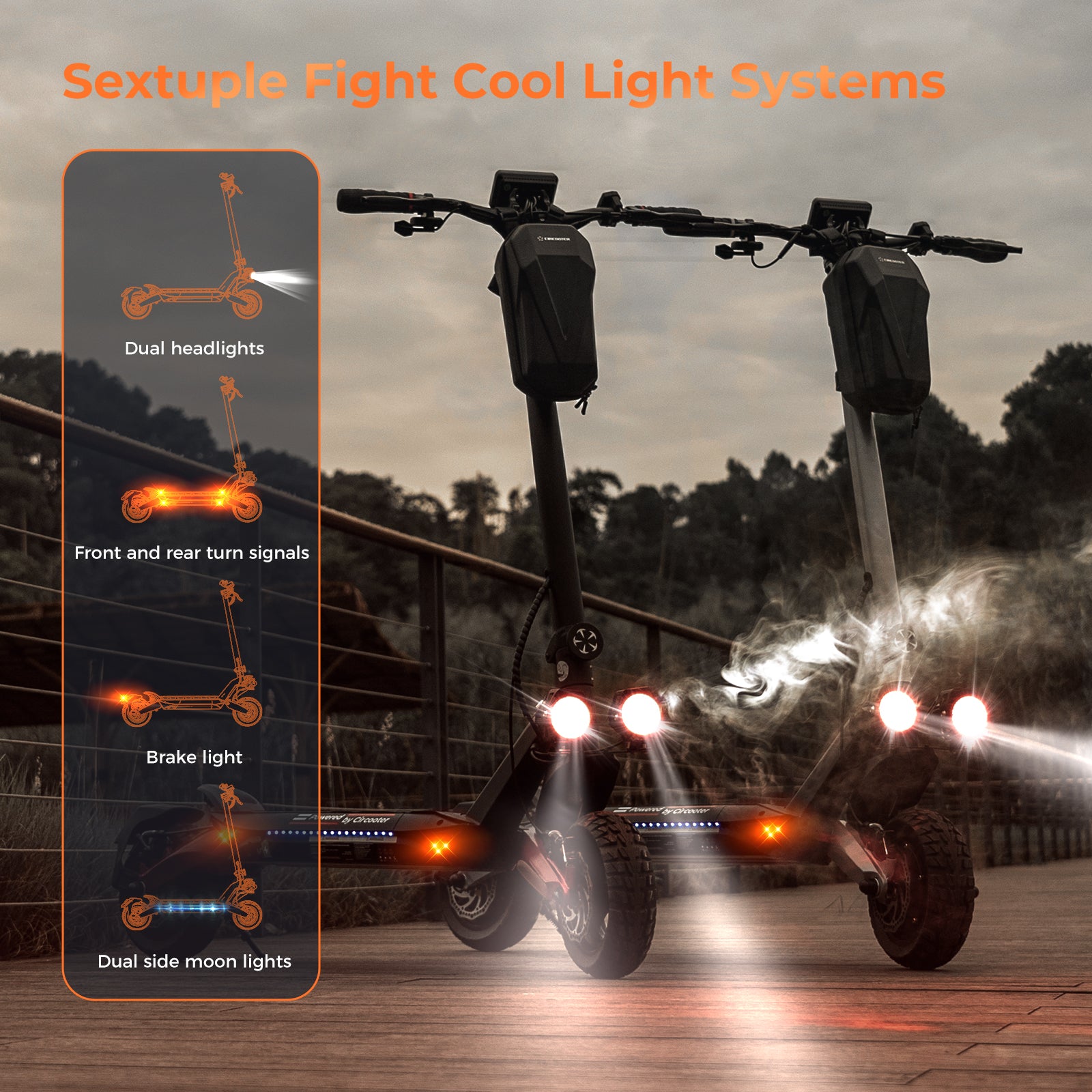 Circooter Raptor Pro Off-Road E-Scooter - 1600W Dual Motor