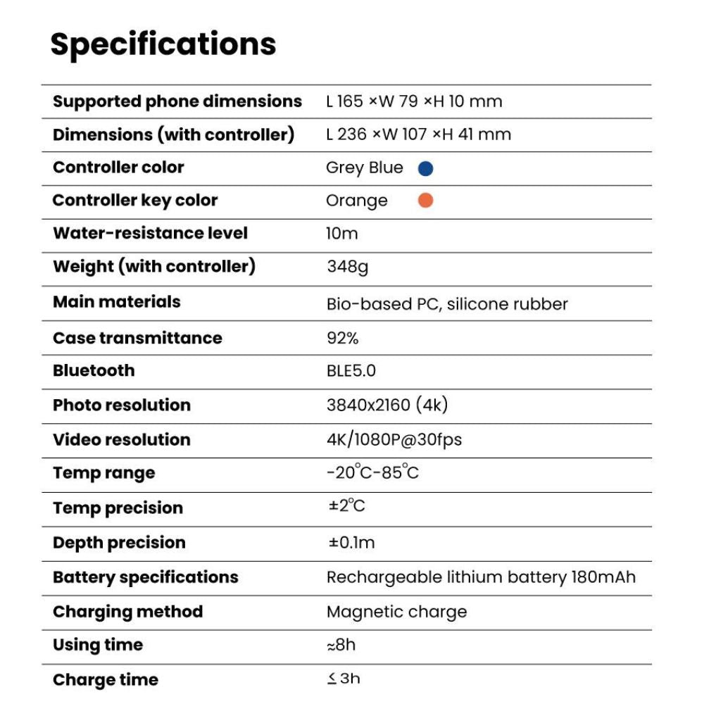 Sublue H1+ Smart Waterproof Phone Case