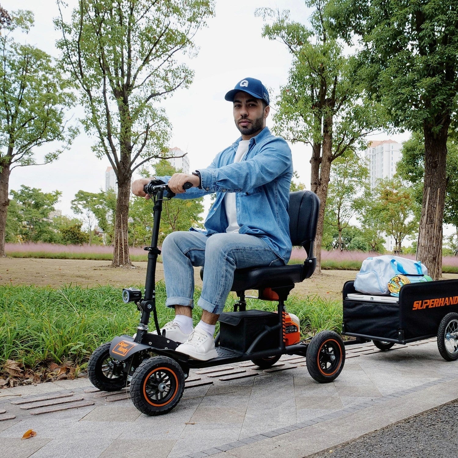 SuperHandy Explorer Scooter – 48V Li-Ion, 350lb Load, Durable Design