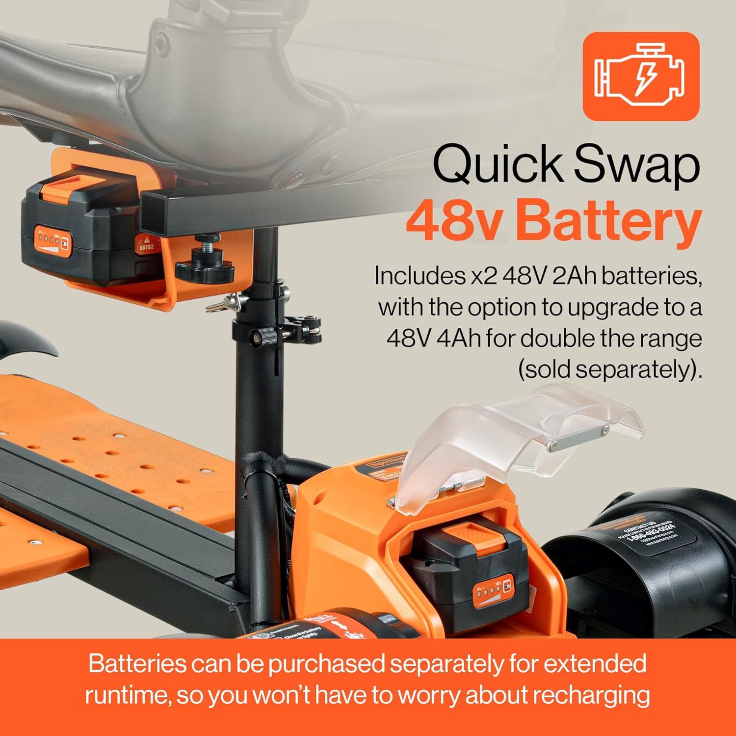 SuperHandy Passport Prime – Foldable Electric Scooter, 48V Battery, 330lb Load
