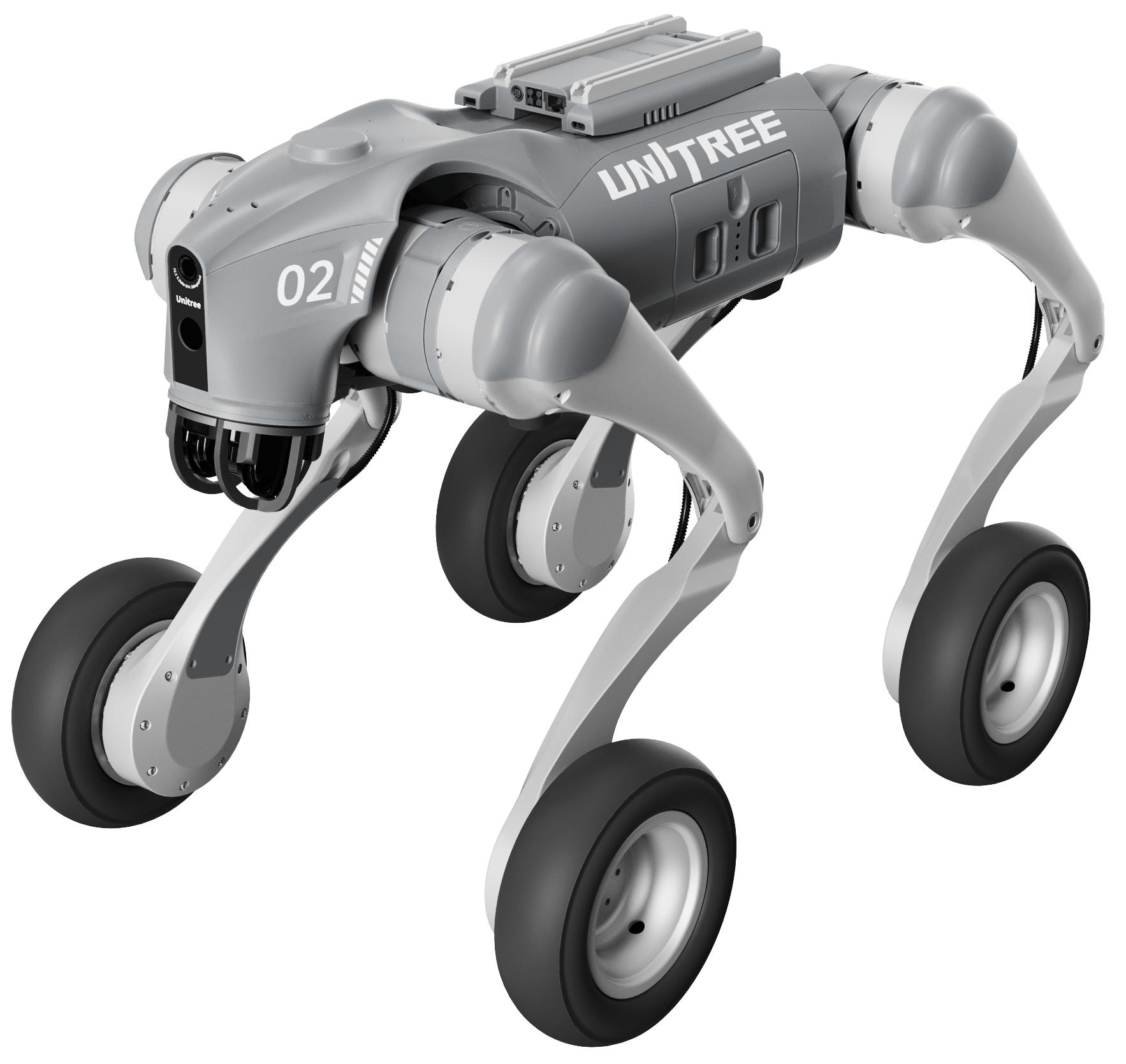 Unitree Go2-W AI Quadruped Robot Dog with Wheels